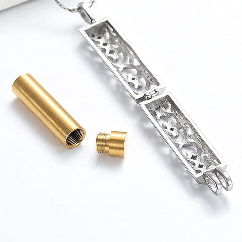 Pet Cremation Urn Supplier - Luxury Metal Lotus Pendant