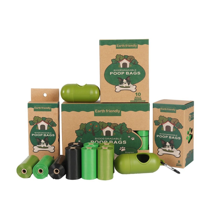 Dog Poop Bags Manufacturer - 20 Pack Custom Logo Printed Wholesale