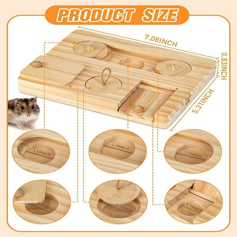 Guinea Pig Toy Manufacturer - Wooden Enrichment Hide Treats