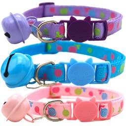 Pet Necklace Factory - Adjustable Nylon Heart Lollipop Reflective