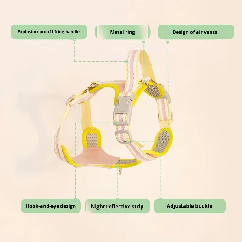 Dog Training Harness Supplier - Custom Logo Nylon Sport