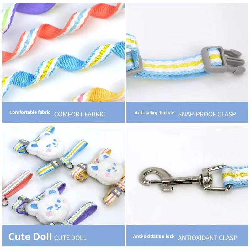 Cat Harness Manufacturer - Strawberry Chest Strap Escape Proof