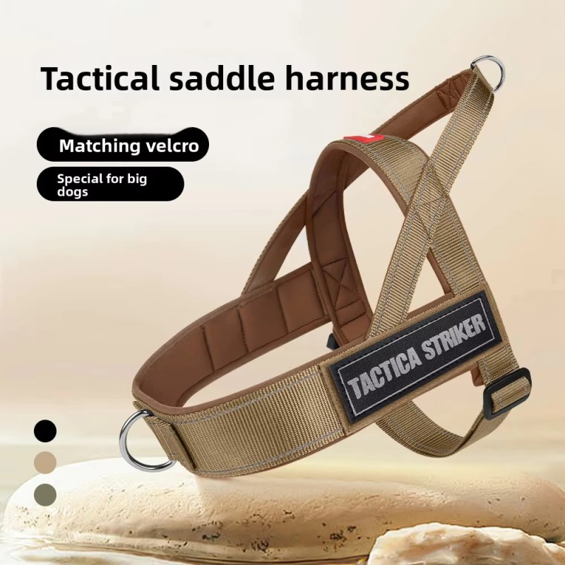 Dog Harness Set Factory - Fashionable Reflective Saddle Chest