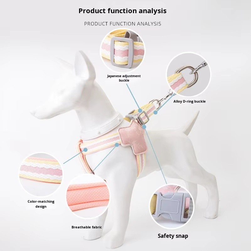 Dog Vest Manufacturer - Soft Leather Saddle Chest Anti Escape