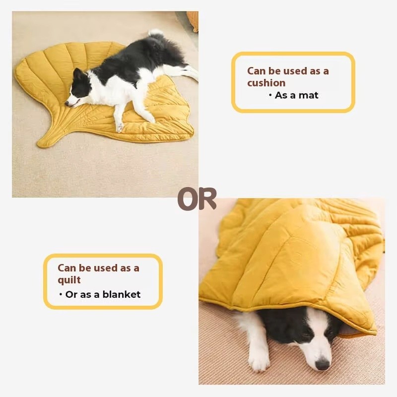 Cat Mattress Manufacturer - Leaf Shape Double-Sided Cartoon