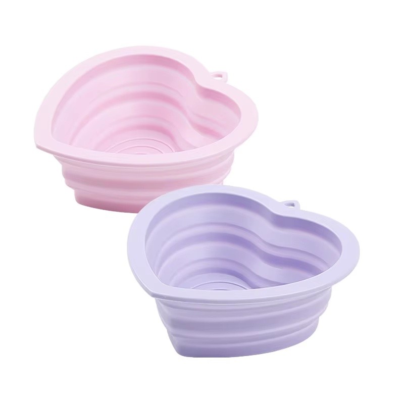 Pet Travel Bowl Supplier - Heart Shape Collapsible Portable