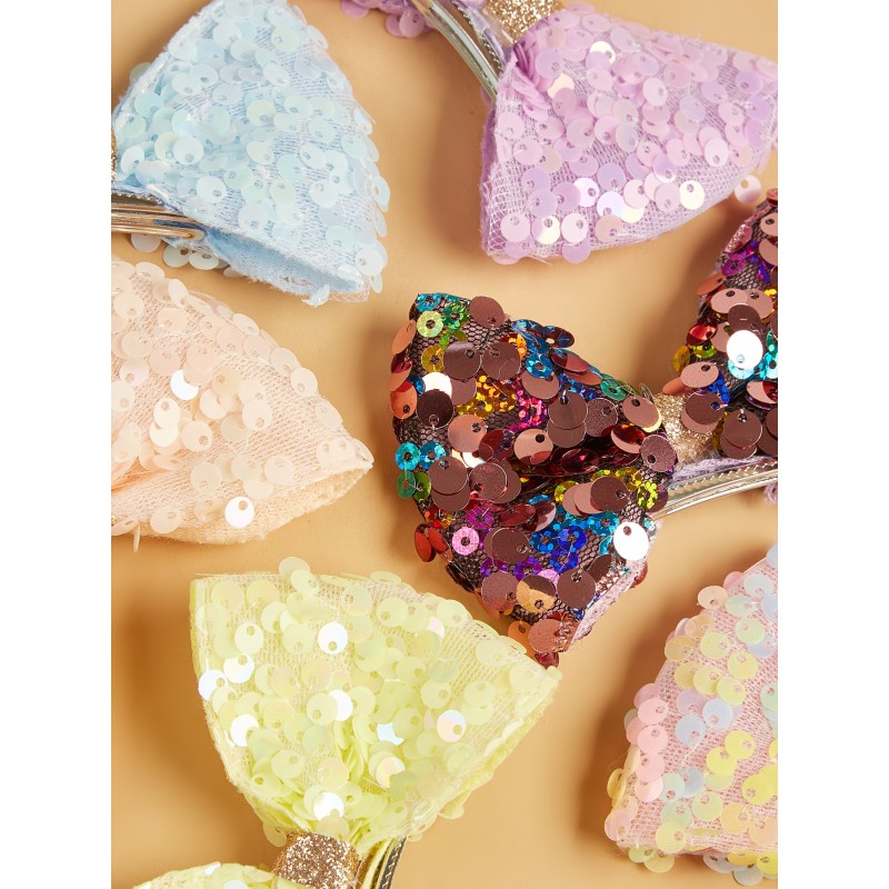 Dog Hair Clip Factory - Birthday 3D Sequin Rabbit Ears