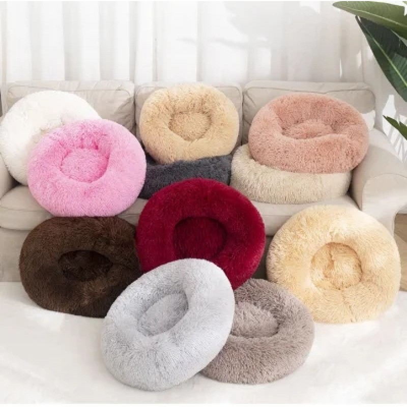Pet Donut Bed Factory - Luxury Calming Plush Washable