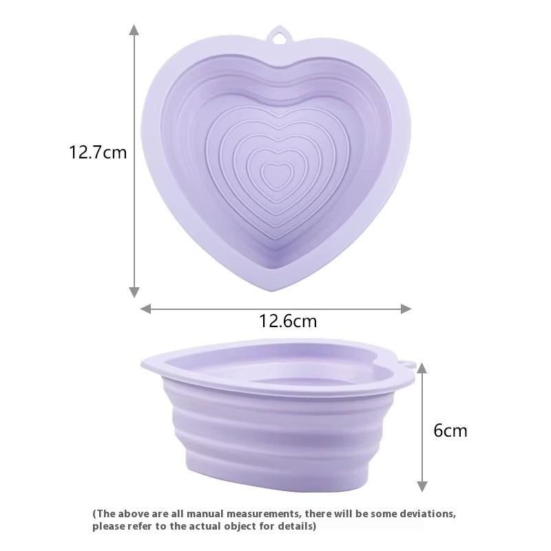 Pet Travel Bowl Supplier - Heart Shape Collapsible Portable