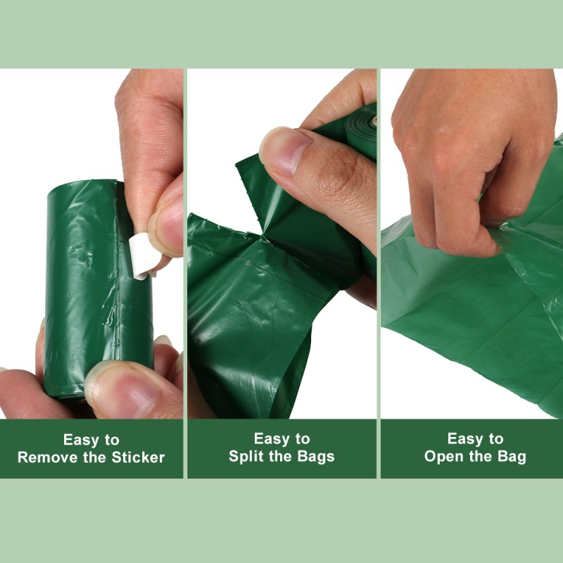 Dog Poop Bags Manufacturer - 20 Pack Custom Logo Printed Wholesale