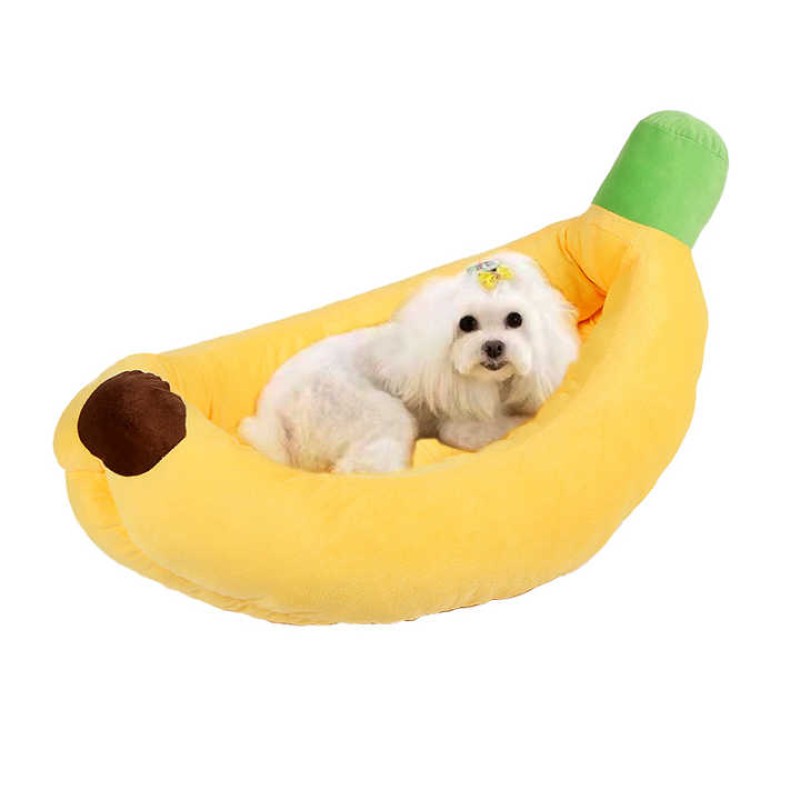 Dog Nest Factory - Cute Banana-Shape Washable Velvet