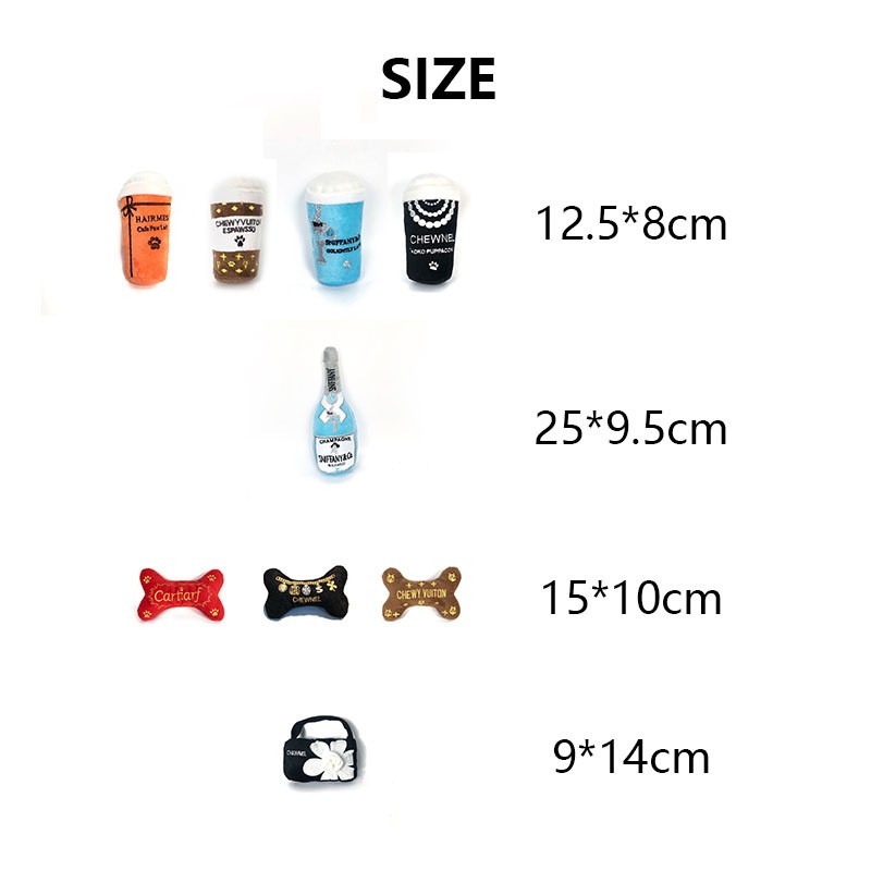 Dog Chew Toy Manufacturer - Luxury Squeaky Bone Shape Plush