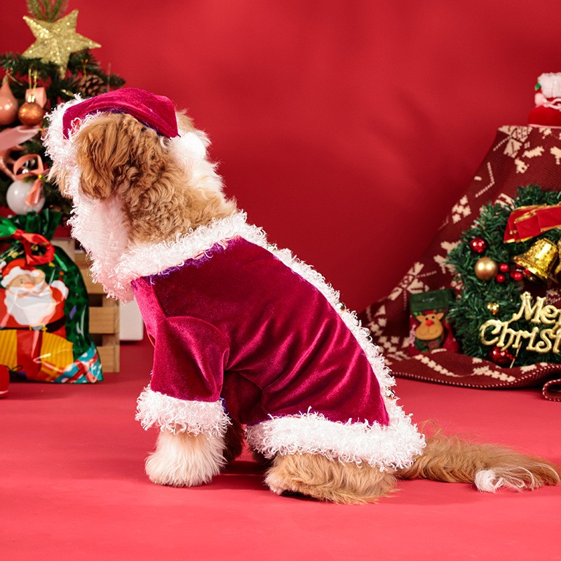 Pet T-shirt Factory - Christmas Fleece Santa Claus Hoodie