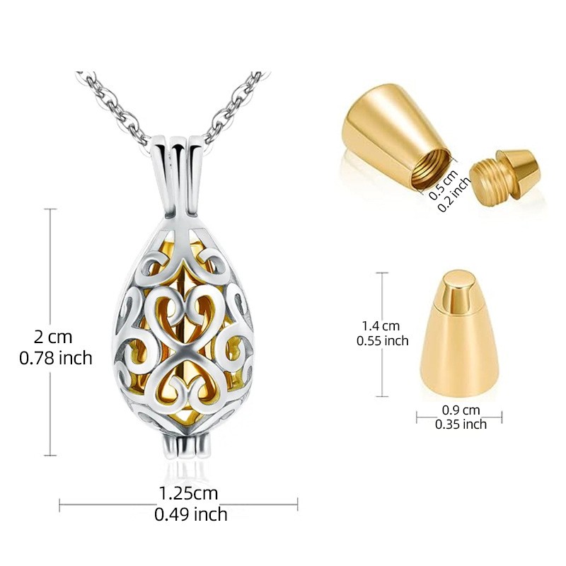 Pet Ashes Necklace Supplier - Small Memorial Lotus Pendant