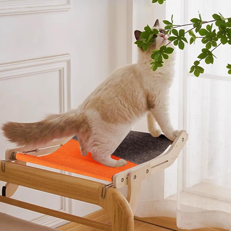 Cat Window Perch Manufacturer - Large Wood Oxford Fabric