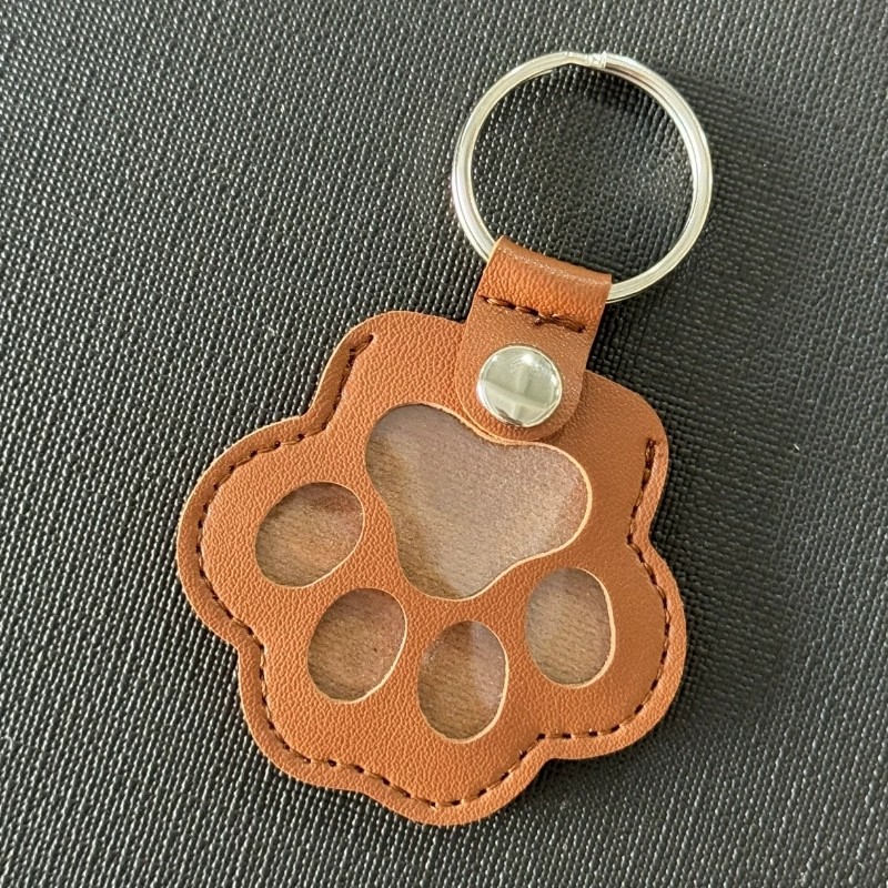 Pet Hair Storage Manufacturer - Leather Bag Keychain Pendant
