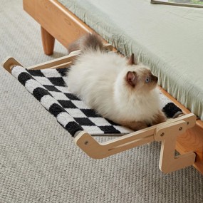 Cat Window Perch Manufacturer - Large Wood Oxford Fabric