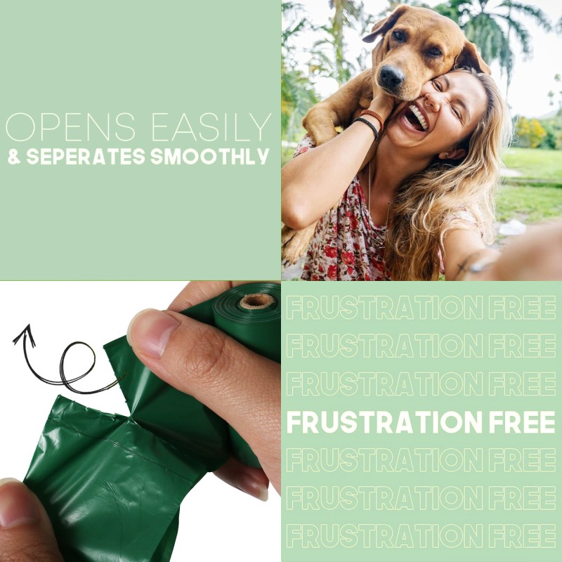 Dog Poop Bags Manufacturer - 20 Pack Custom Logo Printed Wholesale