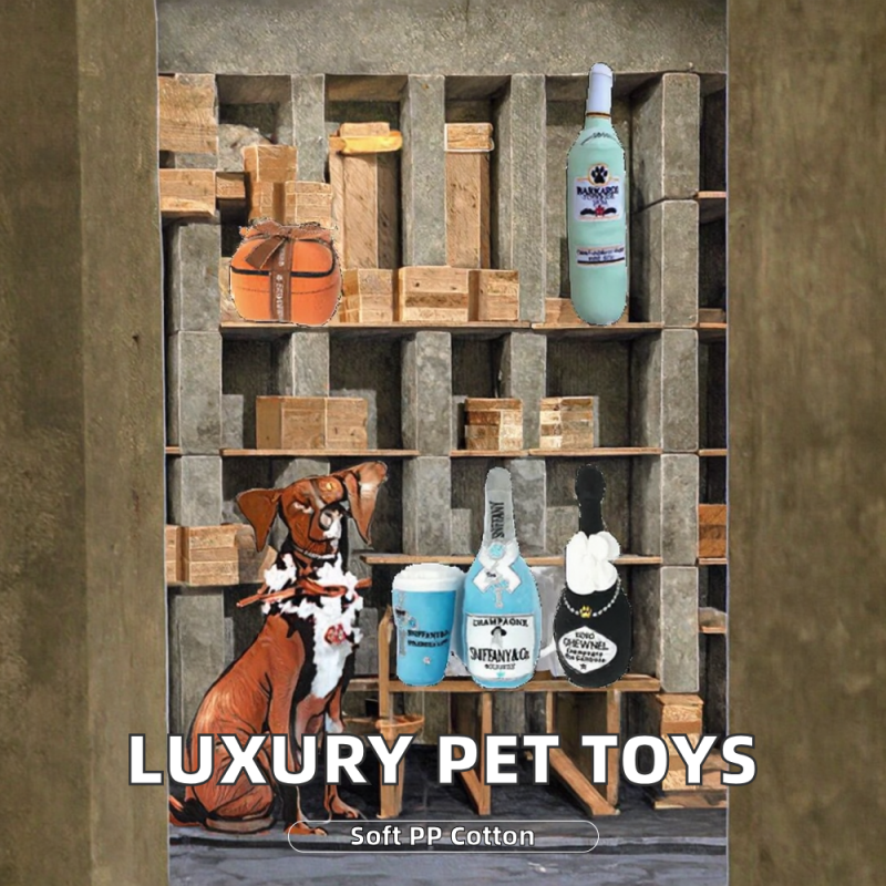 Dog Chew Toy Manufacturer - Luxury Squeaky Bone Shape Plush