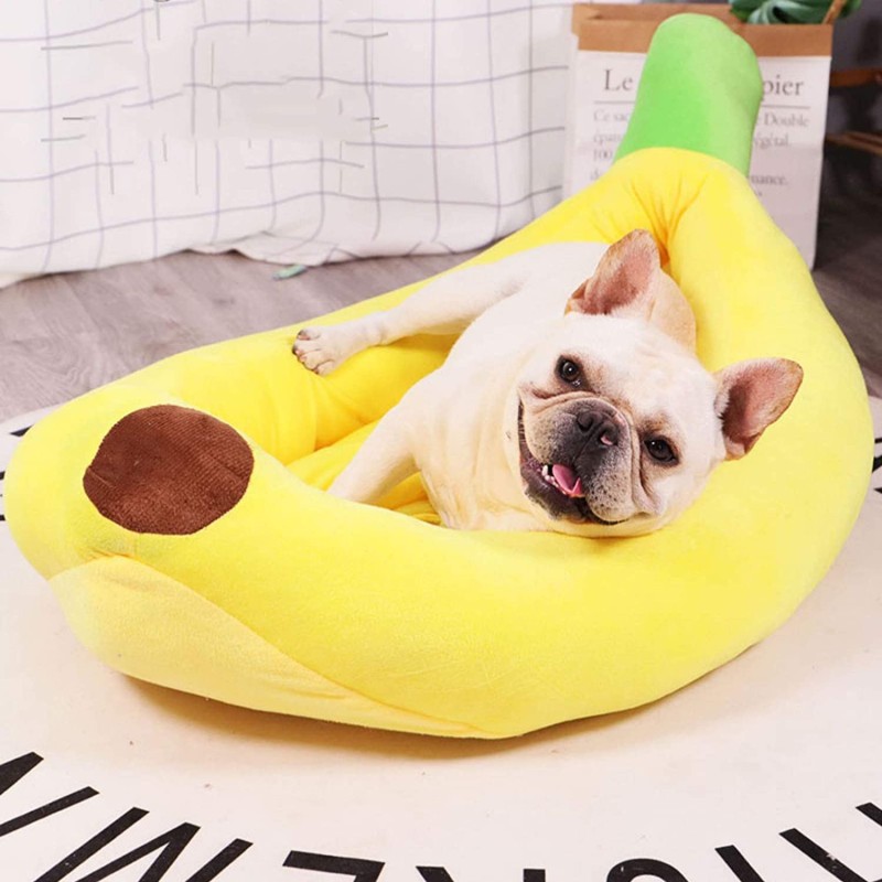 Dog Nest Factory - Cute Banana-Shape Washable Velvet