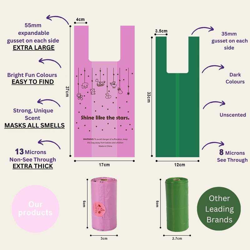 Dog Poop Bag Supplier - With Handle and Elastic Tennis