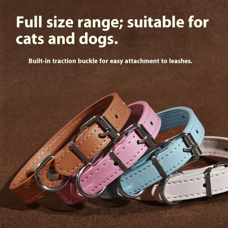 Pet Collar Manufacturer - High End Genuine Leather Metal Buckle