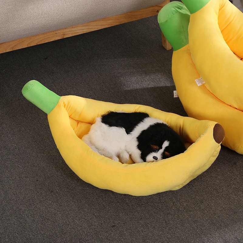 Dog Nest Factory - Cute Banana-Shape Washable Velvet