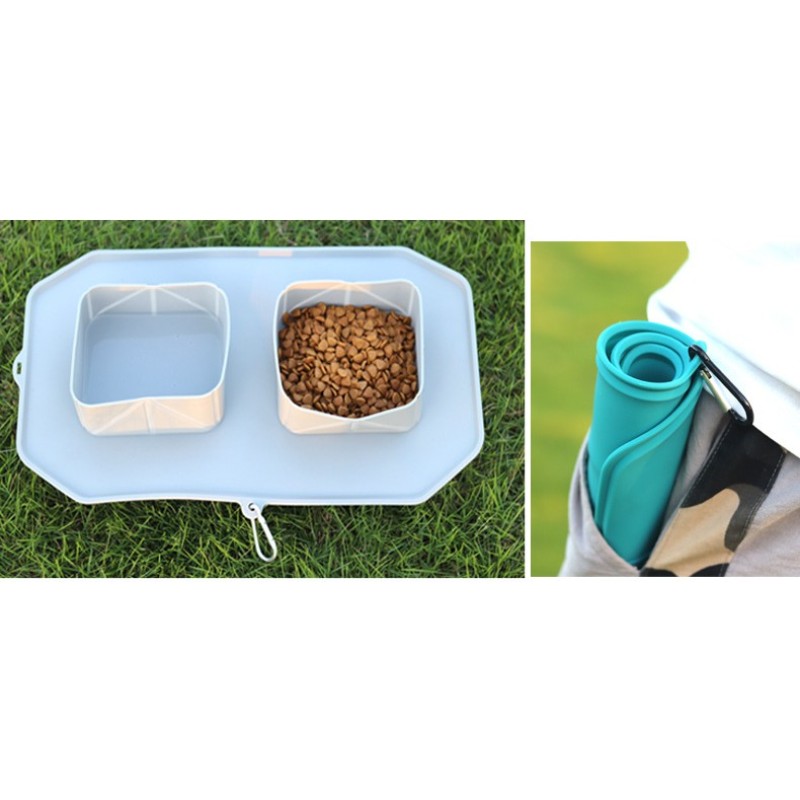 Dog Travel Bowl Factory - Double Collapsible Anti-choking