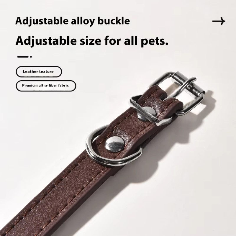 Pet Collar Manufacturer - High End Genuine Leather Metal Buckle