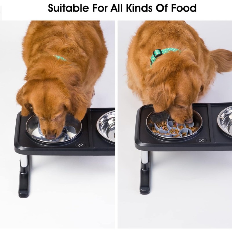 Dog Feeder Bowl Supplier - Adjustable with Strong Suction Cups
