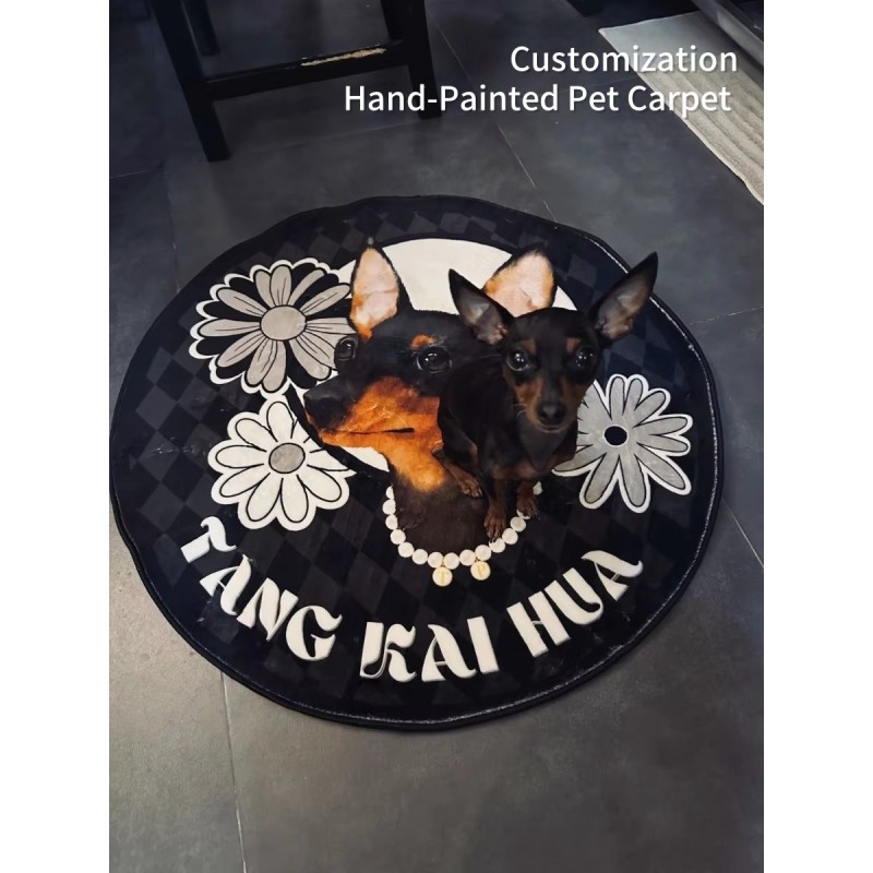 Pet Carpet Supplier - Custom Velvet Hand-Painted Portrait