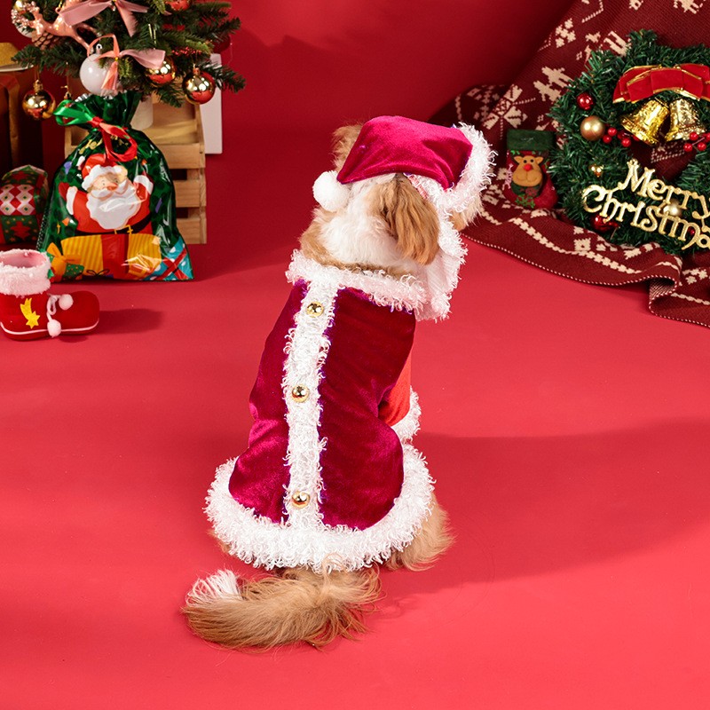 Pet T-shirt Factory - Christmas Fleece Santa Claus Hoodie