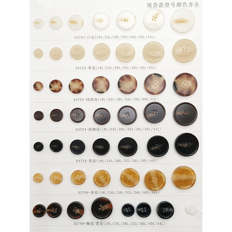 Resin Buttons Manufacturer - 18L-40L Overcoat Lady Sewing 2/4 Holes