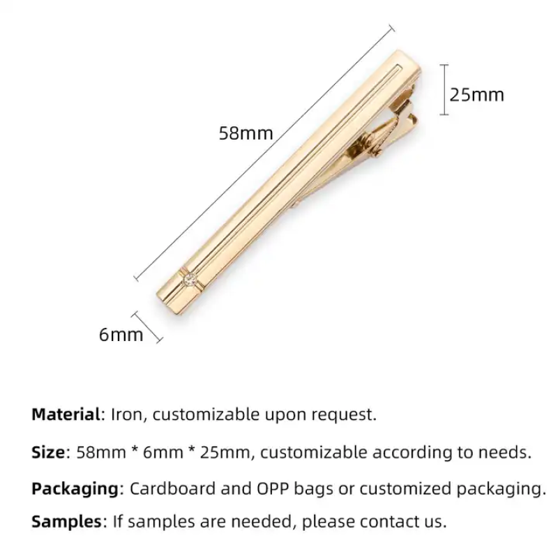 Tie Clip Supplier - Metal Fashion Engagement Gift Custom Logo