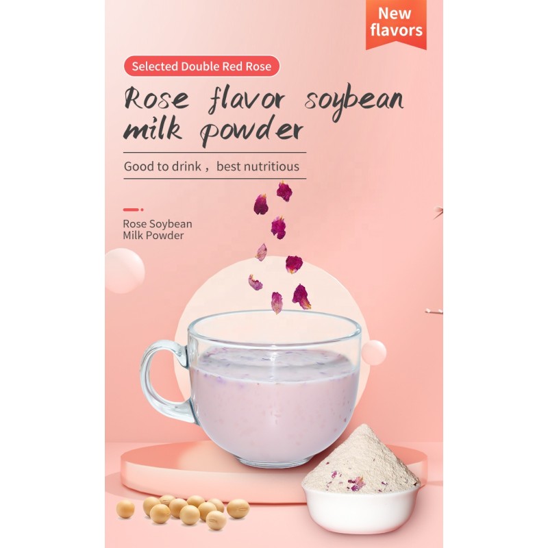 Soybean Milk Powder Manufacturer - OEM Custom Rose Flavor