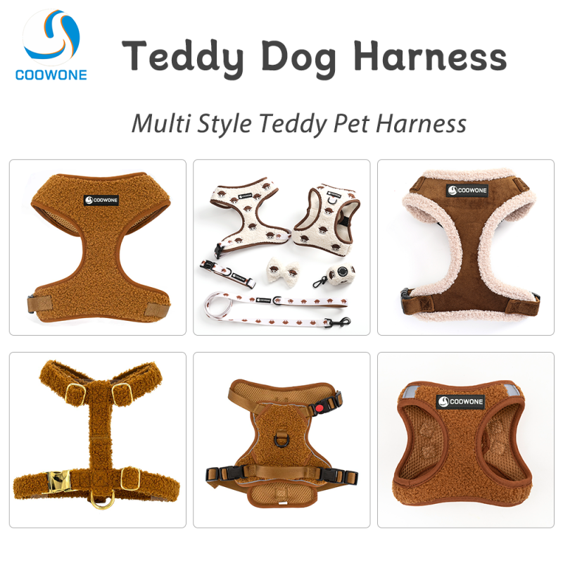 Dog Harness Set Factory - Luxury Teddy Velvet French Bulldogs
