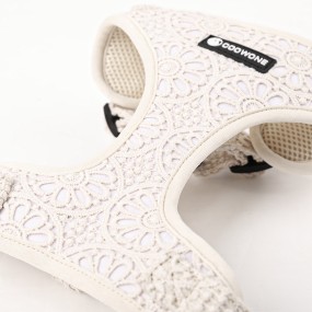 Dog Harness Set Supplier - Flower Crochet Luxury Collar Leash