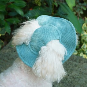 Pet Hat Supplier - Corduroy Sunscreen Baseball Cap Ear Holes