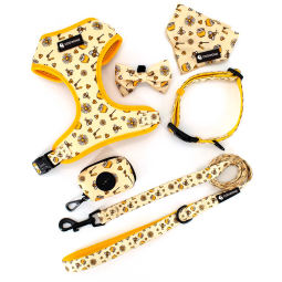 Dog Harness Supplier - Custom Bee Design Personalise Dachshund