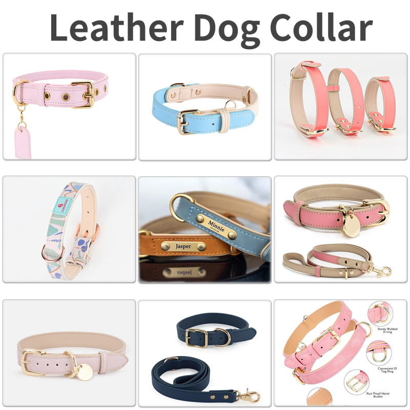 Pet Collar Supplier - Personalized Vegan Leather Engraved ID Tag