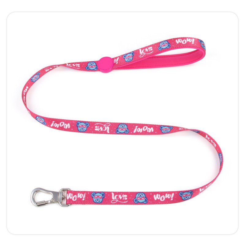 Dog Leash Collar Supplier - Luxury Designer Polyester Cute Print