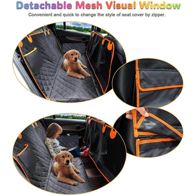 Dog Seat Cover Factory - Detachable Mesh Visual Window Waterproof