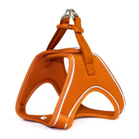 Dog Harness Supplier - Orange Breathable Air Mesh Sport Adjustable