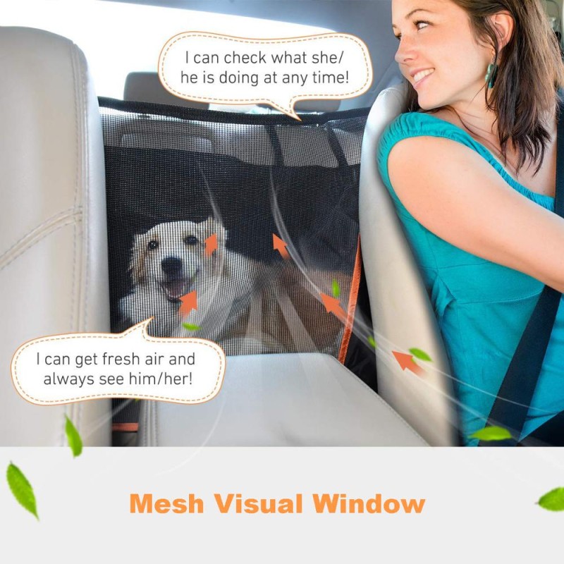 Dog Car Seat Cover Supplier - Non-Slip Washable with Mesh Window