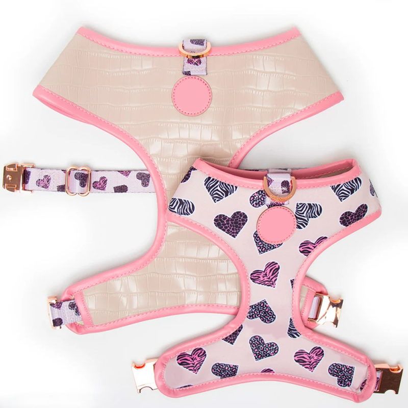 Pet Harness Manufacturer - High Quality PU Leather 2-in-1 Reversible