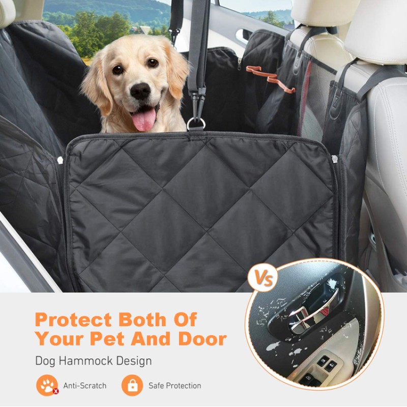 Dog Car Seat Cover Supplier - Non-Slip Washable with Mesh Window
