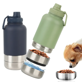 Portable Pet Feeder Supplier - Customized 32oz 3 in 1 Outdoor