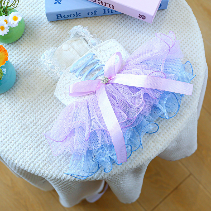 Summer Dog Clothes Supplier - Direct Sales Gauze Skirt Star