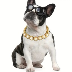 Pet Collar Factory - Personalized Alloy Cuban Chain Diamond