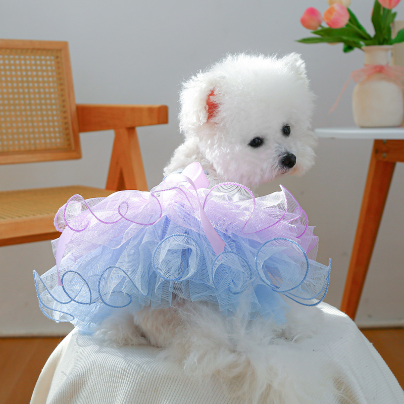 Summer Dog Clothes Supplier - Direct Sales Gauze Skirt Star